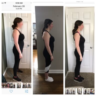 womans results from working with 4.0 fitness