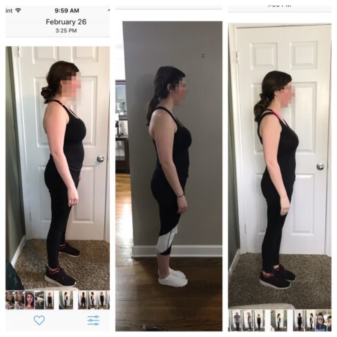 womans results from working with 4.0 fitness